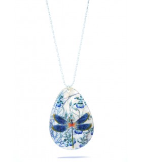 Collar nácar A, Libélula azul
