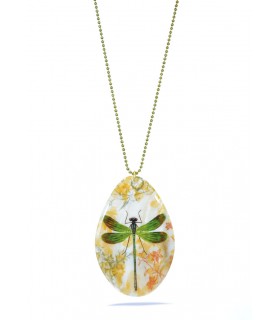 Collar nácar A, Libélula verde