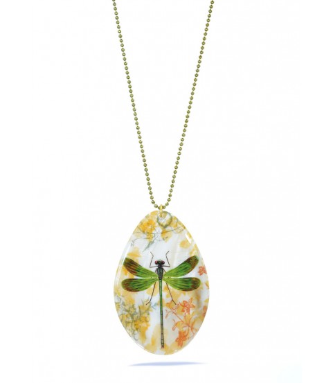Collar nácar A, Libélula verde