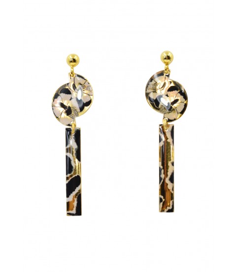 Pendientes Semi circulo, Negros