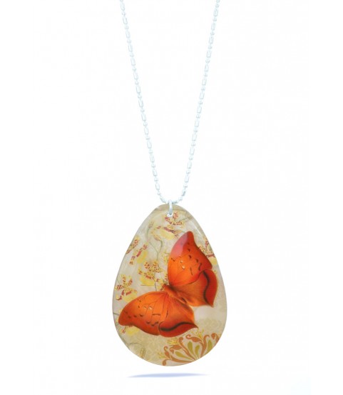 Collar nácar A, Mariposa naranja