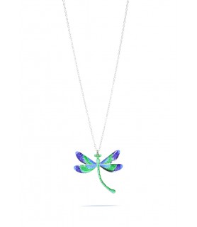 Collar Libélula turquesa,...