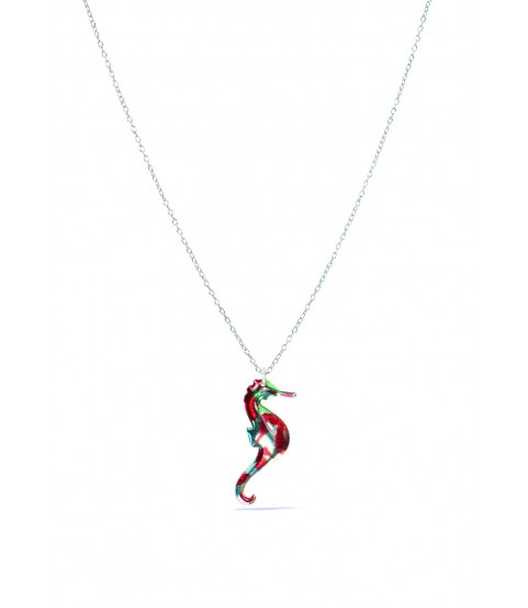 Collar caballito Bi-color, plata de ley