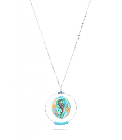 Collar Aro, Caballito de mar Nacar