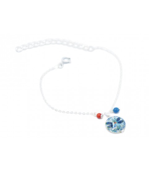 Pulsera nácar, Libélula azul