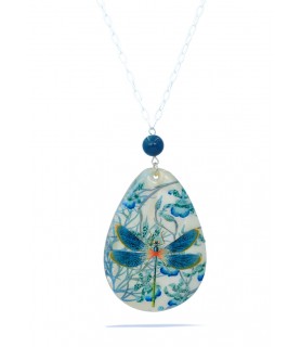 Collar nácar B, Libélula azul