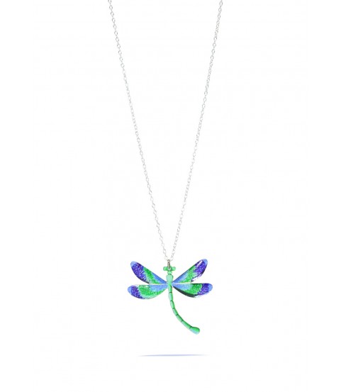 Collar Libélula Turquesa metalizado